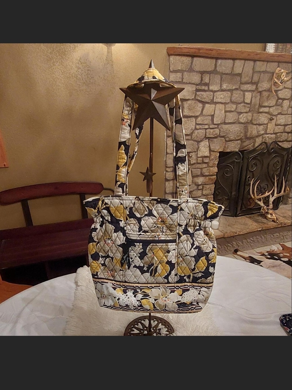 Vera Bradley "Dogwood" Snap Tote Laura Satchel